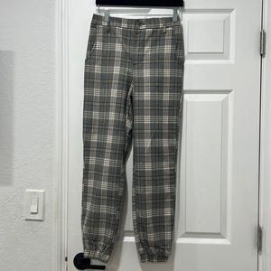 Plaid joggers